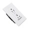 Coby 15 Amp GFCI Outlet, 5-15R Narrow Design GFI Dual Receptacle, TR Tamper Resistant, 2PK CBGE04W - alternate 3